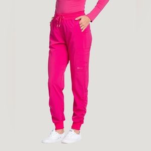 367 White Cross Fit jogger Scrub pants